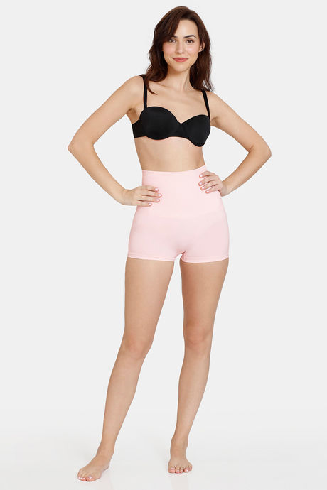Zivame High Compression Seamless High Waist Boyshorts - Crystal Rose — image 5